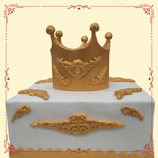 Crown themed cake