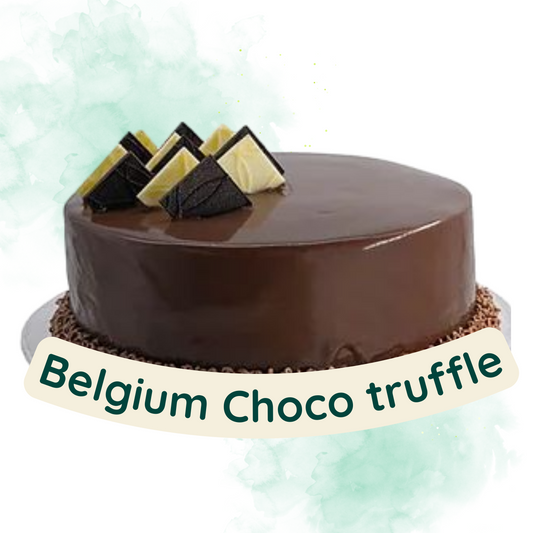 Rich Belgian Chocolate Truffle Cake