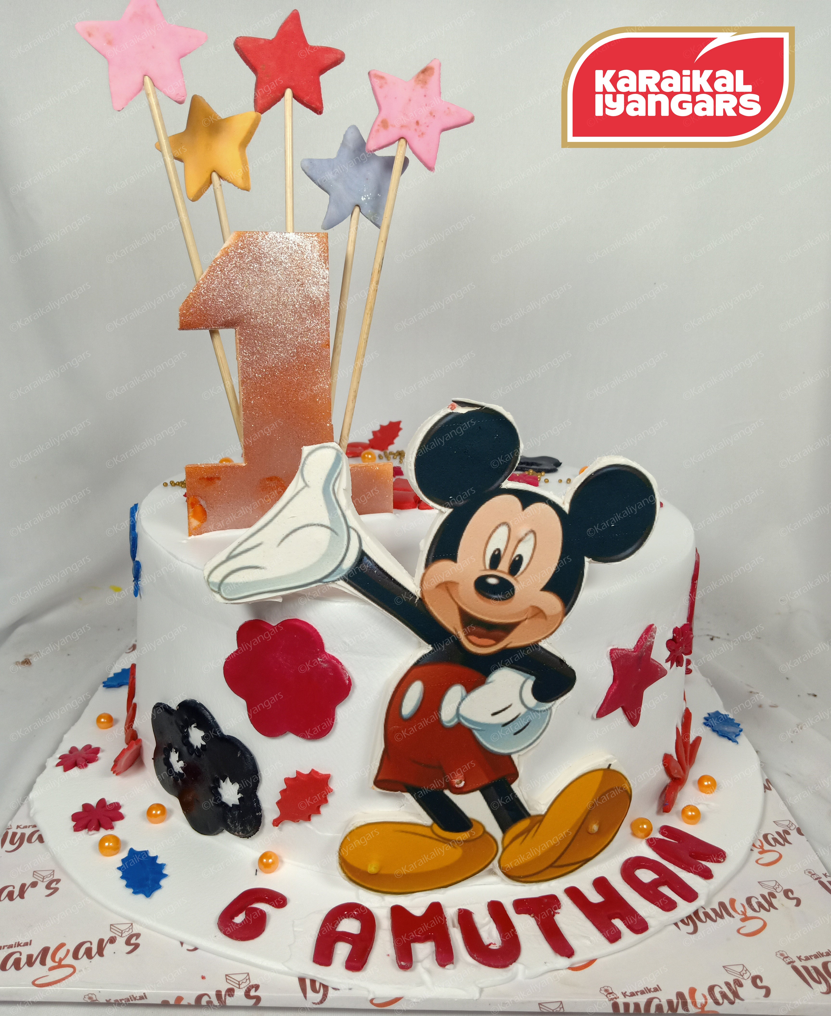 Buy 1st Birthday Mickey Mouse Party Cream Cake-First Smashing Party Cake
