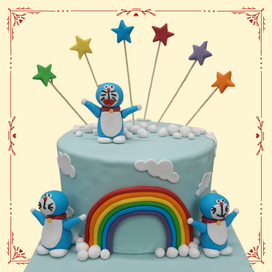 Doraemon themed cake
